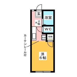 ソレイユ宮前【2階】の間取り