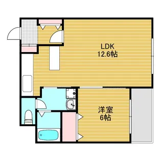 ハイツ小松【2階】の間取り