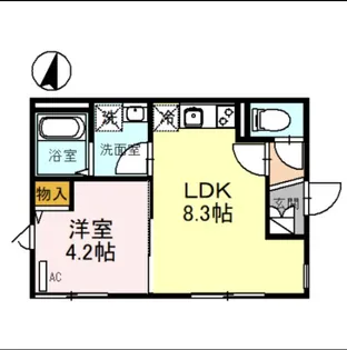 ゼフィルス【1階】の間取り