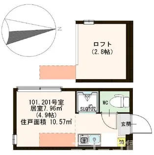 グレース 桜上水【1階】の間取り