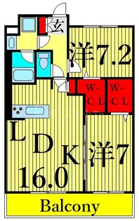 サクラテラス【3階】の間取り