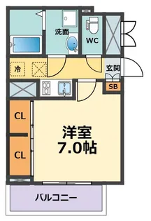 サンガーデン武庫川【3階】の間取り