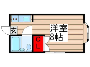 エクセレント1号室【1階】の間取り
