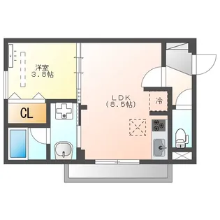 ガーデンアークC【1階】の間取り