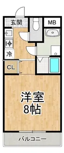 コーポ司【1階】の間取り