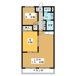 グラメール【3階】の間取り