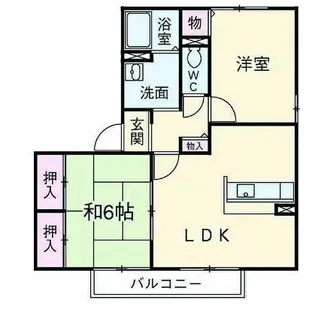 ドーフィンF・G【1階】の間取り