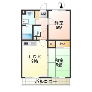 サンクレール【5階】の間取り