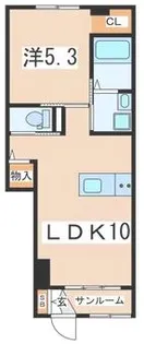 プランドール【1階】の間取り