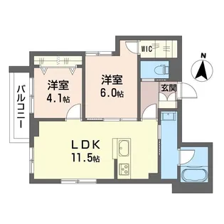 ラビアンローズ【3階】の間取り