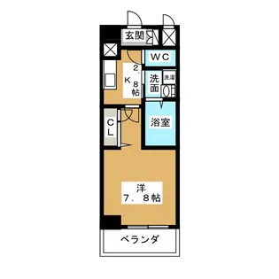 クレド若葉通【4階】の間取り