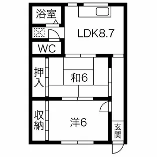 サンメゾン24【2階】の間取り