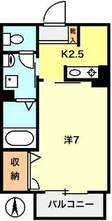 メゾンソレイユ【2階】の間取り