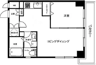 秀和新川レジデンス【6階】の間取り