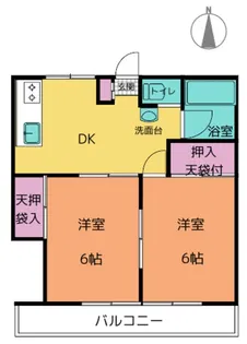 コーポ西原【2階】の間取り