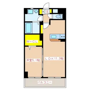 サンハイツアイタウン天辰A棟【1階】の間取り