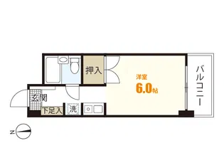 ロシェル川内【3階】の間取り