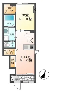 シャンピア コート【1階】の間取り