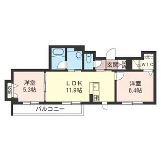アイアンエンゼルス向原台【2階】の間取り