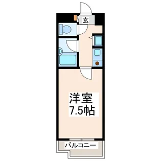 トーカン大江キャステール【7階】の間取り