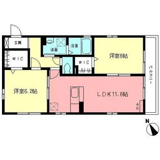 メゾンKAZU【2階】の間取り