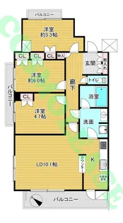 東京都品川区西五反田4【マンション】の間取り