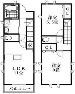 徳島県徳島市末広5【一戸建】の間取り