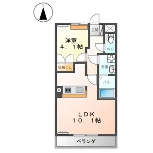 エミリア【1階】の間取り