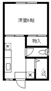 江口コーポ【2階】の間取り