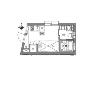東京都世田谷区上馬4【アパート】の間取り