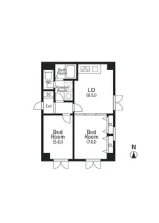 T・S FLAT【2階】の間取り