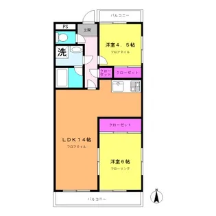プロスパー市ヶ尾【3階】の間取り