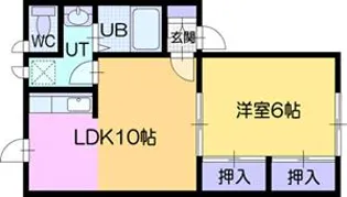 プラザ文教台B棟【1階】の間取り