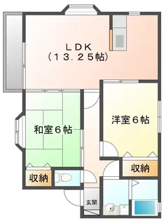 ストラッセ東千代田【1階】の間取り