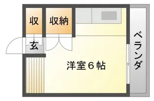弘竹ハイツ【1階】の間取り