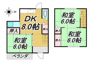 田近貸家【西側】の間取り