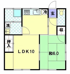 馬場アパート【2階】の間取り
