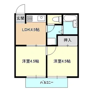 メゾン カナダ(MAISON CANADA)【2階】の間取り