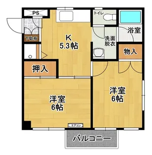 ミドリドエルII【2階】の間取り