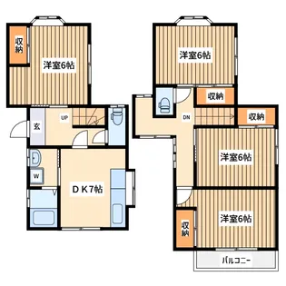 東京都八王子市絹ケ丘3【一戸建】の間取り