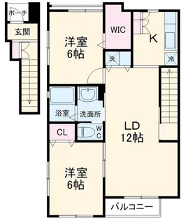 Queen Anne【2階】の間取り