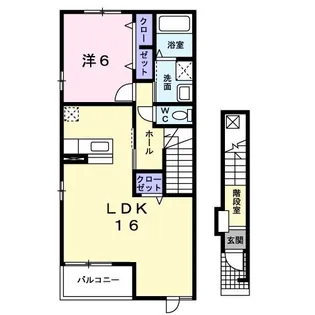 茨城県石岡市若松1【アパート】の間取り