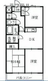 ルネッサンス小手指III号館【2階】の間取り