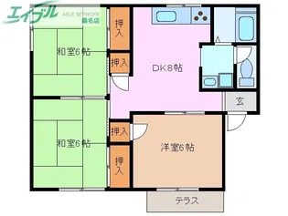 メゾン・ド・ルミエール【1階】の間取り