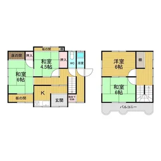 奈良県桜井市大字桜井【一戸建】の間取り