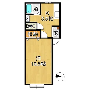 サイレントパーク A【1階】の間取り