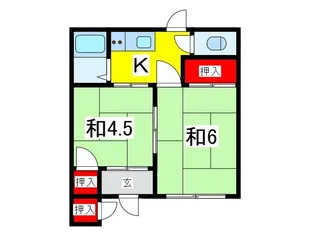 蓮沼住宅【1階】の間取り