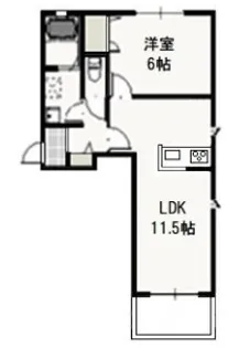 白林【1階】の間取り