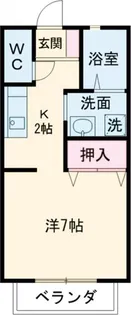 三重県伊賀市西明寺【アパート】の間取り