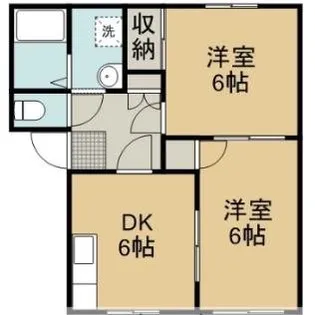 フレグランス城南A【2階】の間取り
